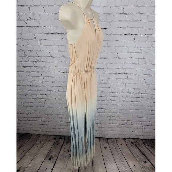 Lulus Multicolor Ombre Sleeveless Lightweight Front Slits Maxi Dress Size XS - Picture 11 of 11